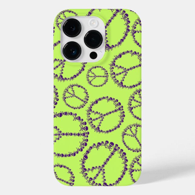 Skully Peace Sign Case-Mate iPhone Case (Back)
