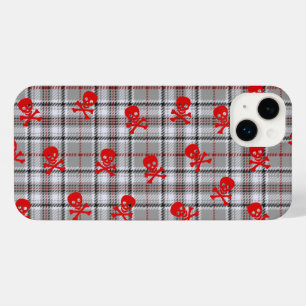 Skully Plaid iPhone 14 Plus Case