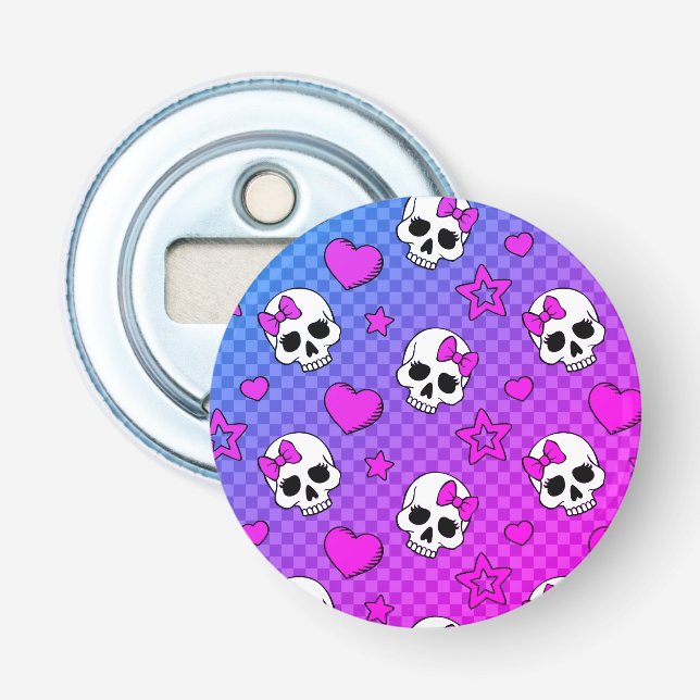 Skully Pop Kawaii Bottle Opener (Front)