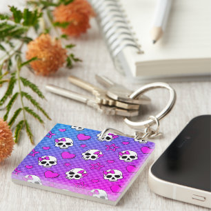 Skully Pop Kawaii Key Ring