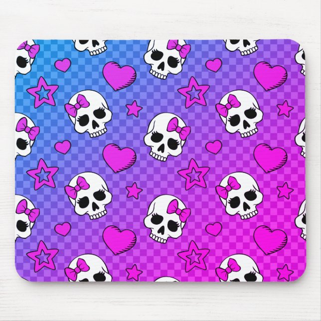 Skully Pop Kawaii Mouse Pad (Front)