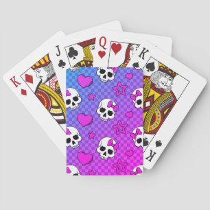 Skully Pop Kawaii Playing Cards