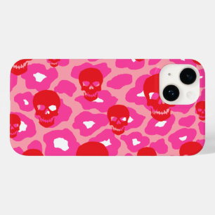 Skully Pop Leopard Case-Mate iPhone 14 Case