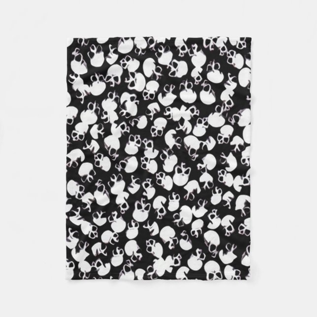 Skully Skull Mass Burial Fleece Blanket (Front)