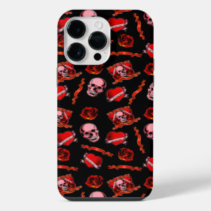 Skully Valentine Tattoos iPhone 14 Pro Max Case