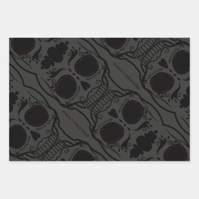 Skully Wrapping Paper Sheet (Front)