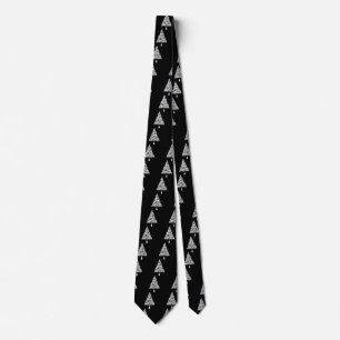 Skully Xmas Tree Tie