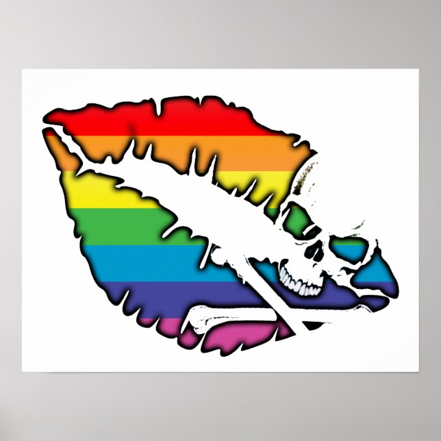 skullz and lips. poster (Front)