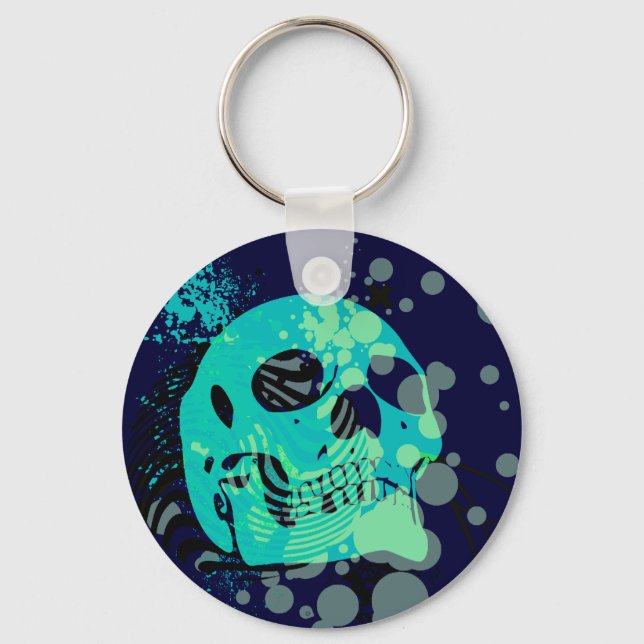 skullz. hi-fi. key ring (Front)
