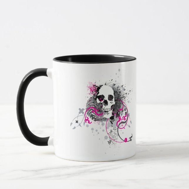 skullz. straight twisted arrows. mug (Left)