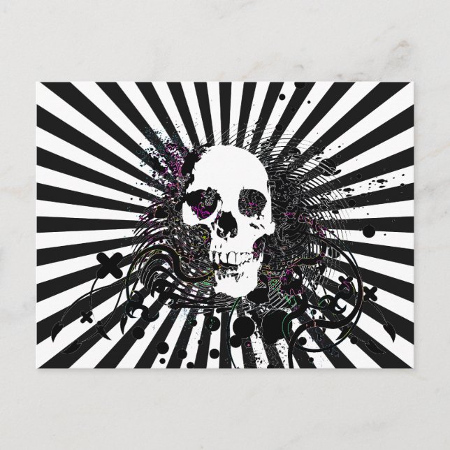 skullz. twisted arrows. postcard (Front)