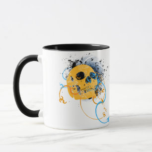 skullz. up twisted arrows. mug