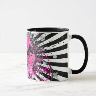 skullz. up with bubbles. mug
