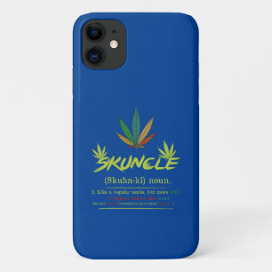 Skuncle Definition Weed Smoking Uncle Funny Stoner iPhone 11 Case