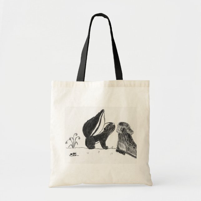 Skunk <3s Boot Tote Bag (Front)