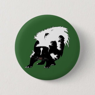 Skunk 6 Cm Round Badge