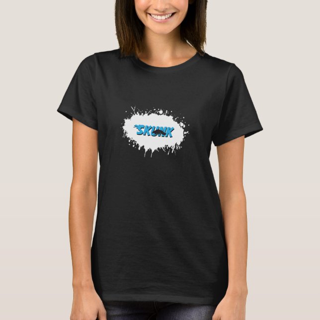 Skunk Animal Fun Splash T-Shirt (Front)