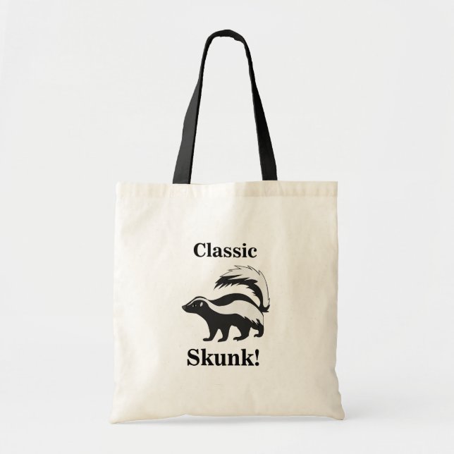 Skunk Animal Funny Tote Bag (Front)