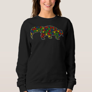 Skunk Animals Puzzle Pieces Autism Awareness Sweatshirt