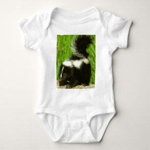 skunk baby bodysuit