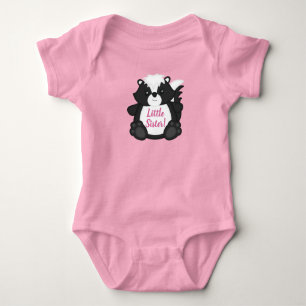 Skunk Baby Shower Pink Baby Bodysuit