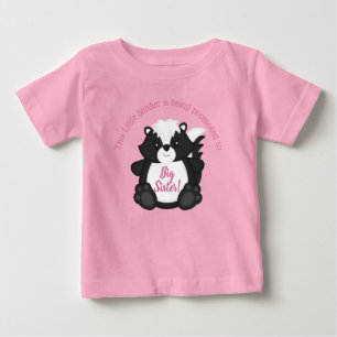 Skunk Baby Shower Pink T-Shirt