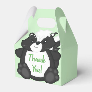 Skunk Baby Shower Woodland Animals Favour Box