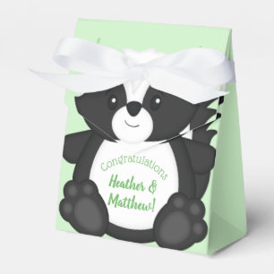 Skunk Baby Shower Woodland Animals Favour Box