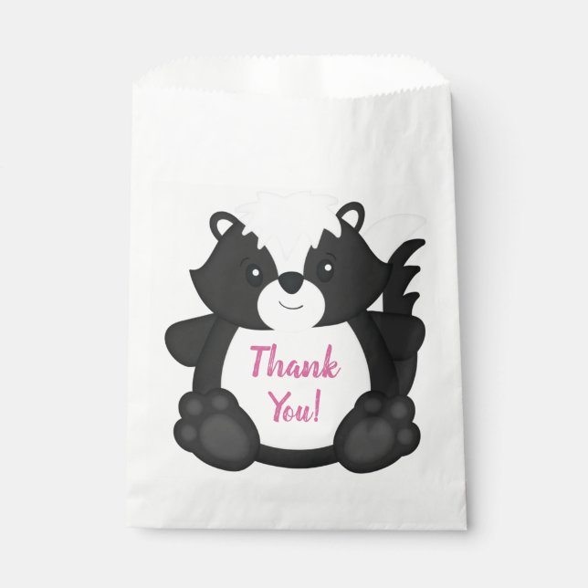 Skunk Birthday PArty Favour Bag (Front)