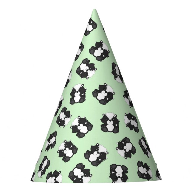 Skunk Birthday PArty Hat (Front)
