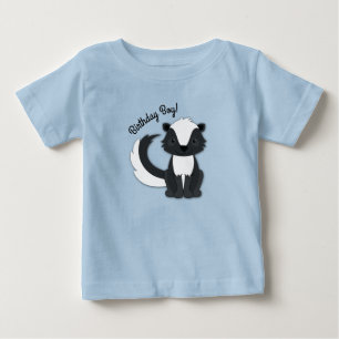 Skunk Birthday Party Kids Baby T-Shirt