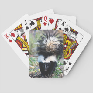 Skunk Black and White Playing Cards