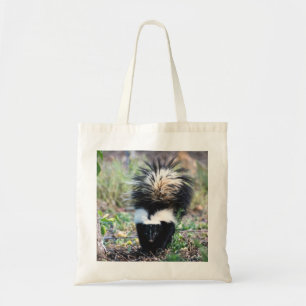 Skunk Black and White Tote Bag