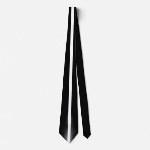Skunk Chic Black White Striped Novelty Neck Tie