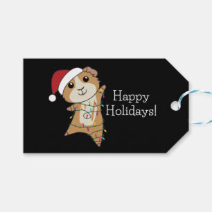 Skunk Christmas Skunks Winter Animals Adult Cloth Gift Tags