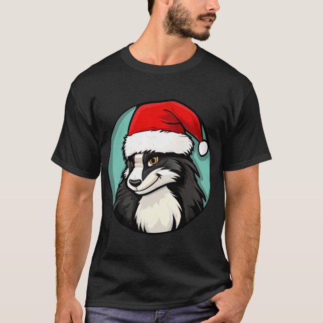 Skunk Christmas T-Shirt (Front)