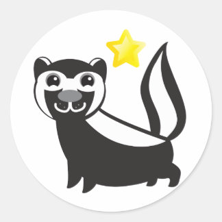 SKUNK CLASSIC ROUND STICKER