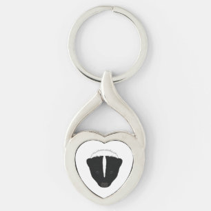 Skunk Face Key Ring