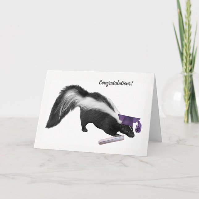 Skunk Graduation Card (Front)