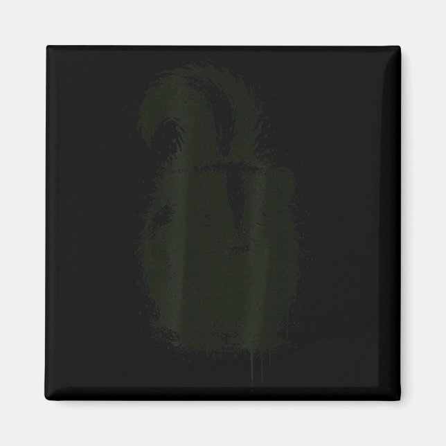 Skunk Ink Art Nge Aesthetic Pest Forest Animal Rtr Magnet (Front)