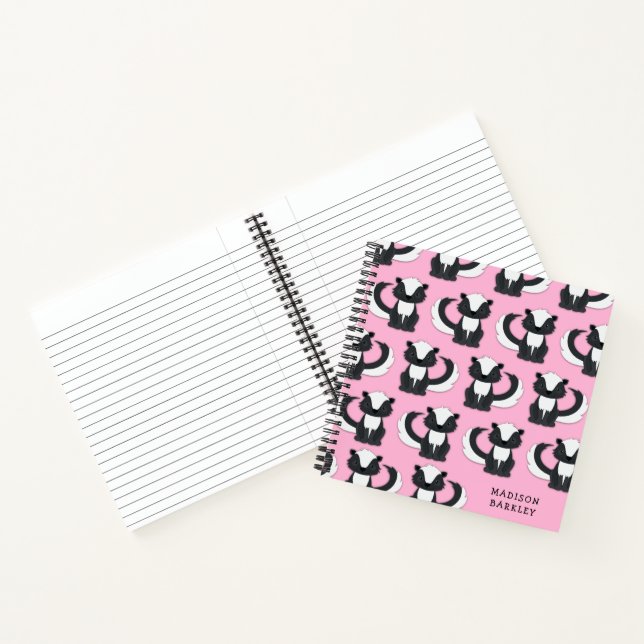 Skunk Kid's Cute Woodland Animal Notebook (Inside)