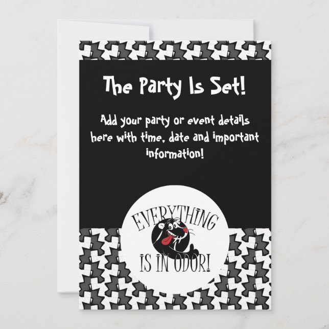 Skunk Party Invitation (Front)