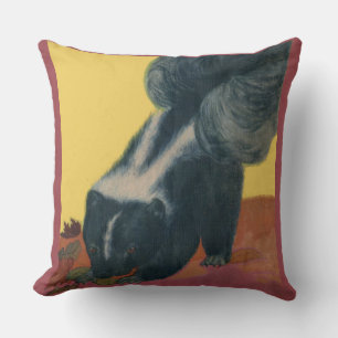 skunk print cushion