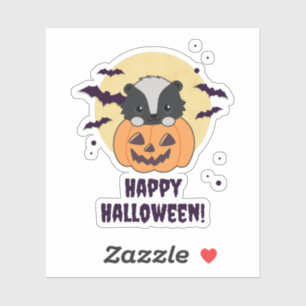 Skunk Pumpkin Cute Skunks Happy Halloween