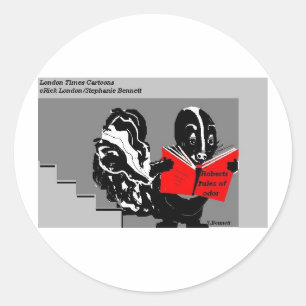Skunk Rules Of Odour Funny Gifts & Collectibles Classic Round Sticker
