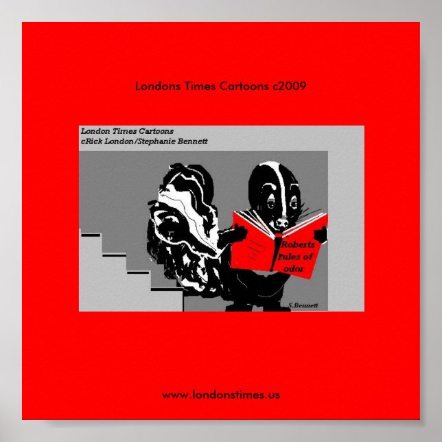 Skunk Rules Of Odour Funny Londons Times Poster (Front)