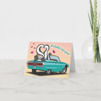 Skunk Valentine's Day Card