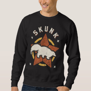Skunk Vintage Retro Classic Animal Sweatshirt