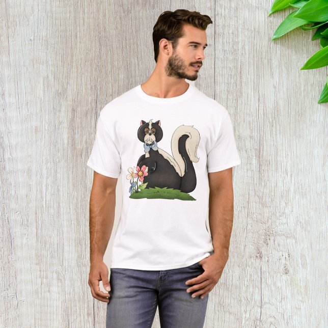 Skunk With Flowers T-Shirt (Creator Uploaded)