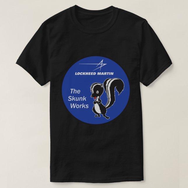 Skunk Works - Blue Roundel Patch - Clean Style   T-Shirt (Design Front)